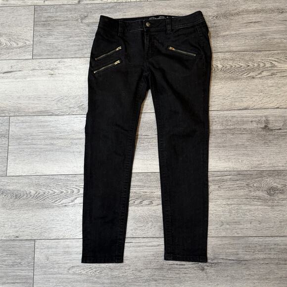 Miss Me Jeans Select Standard Skinny Stretch Pant Size 29 Black 27" Inseam Modal - Picture 1 of 11